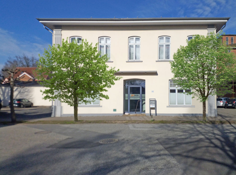 Das Bild zeigt die HNO Privatpraxis von außen in Bad Schwartau